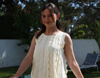 Vestido Ondas Estruturadas - Branco