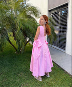 Vestido Trajetória - Rosa