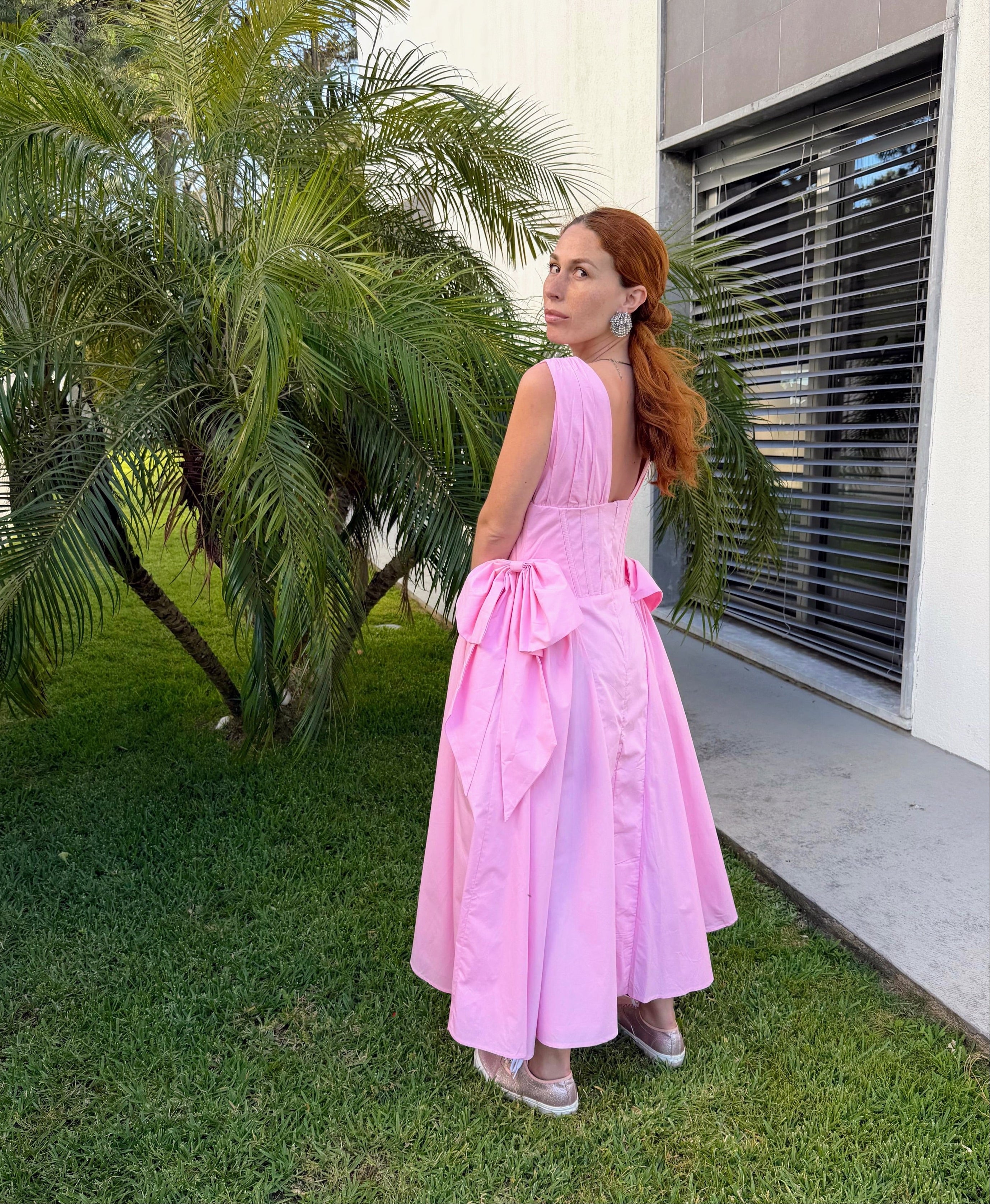 Vestido Trajetória - Rosa