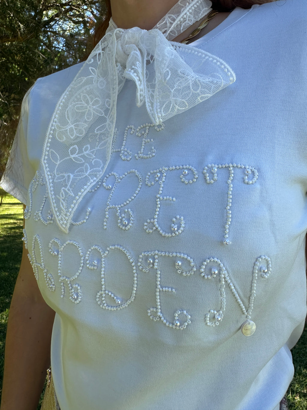 T-shirt Véu Bordado