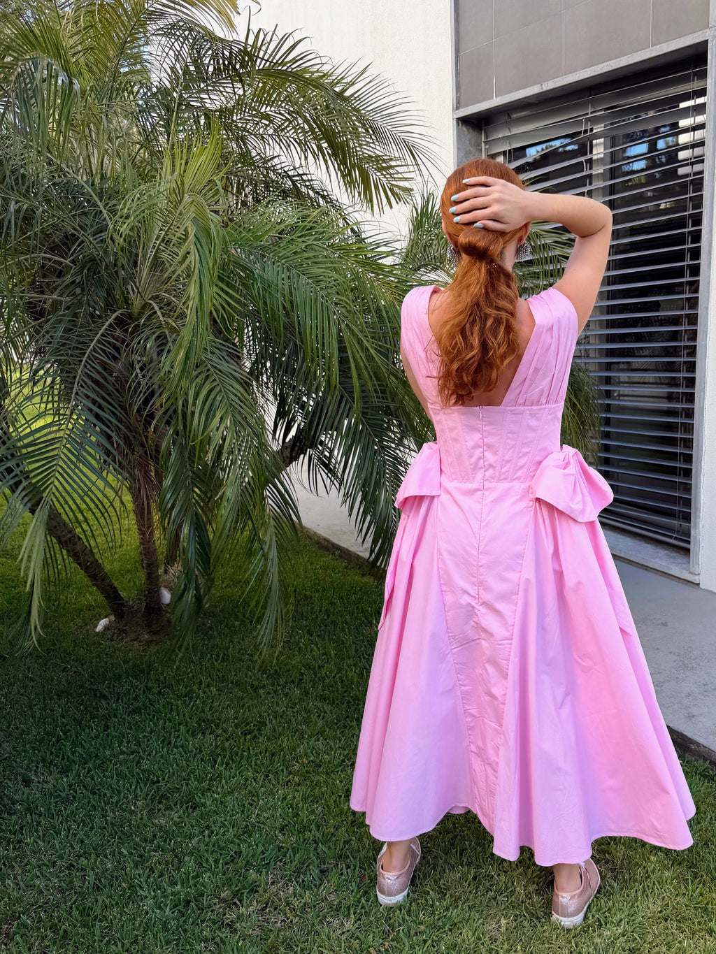 Vestido Trajetória - Rosa
