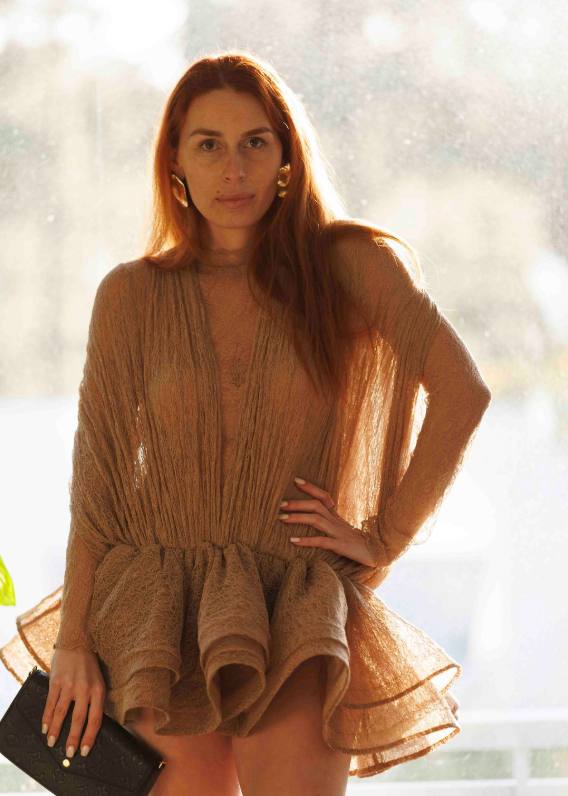 Vestido Sombra - Bege