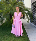 Vestido Trajetória - Rosa