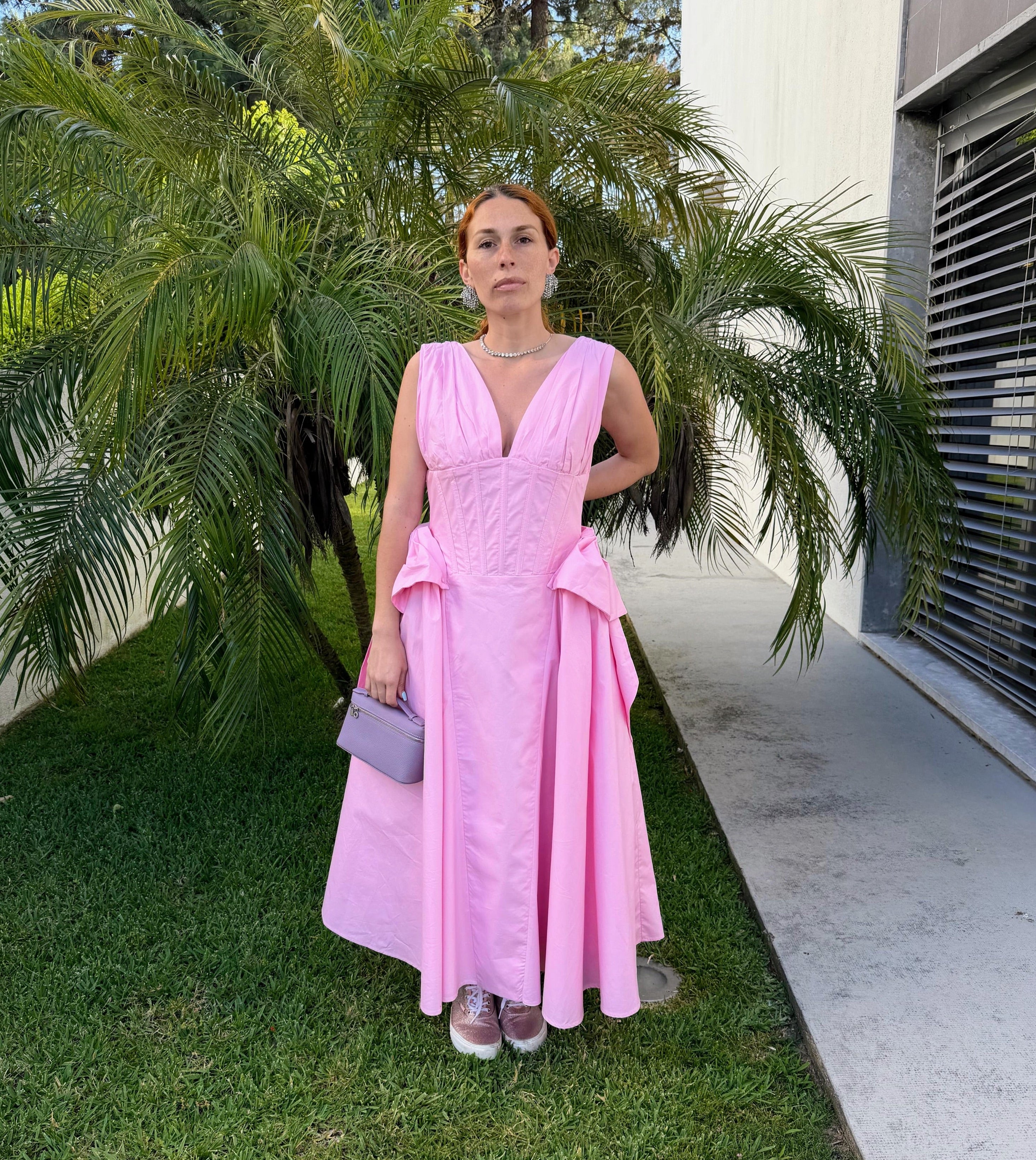 Vestido Trajetória - Rosa