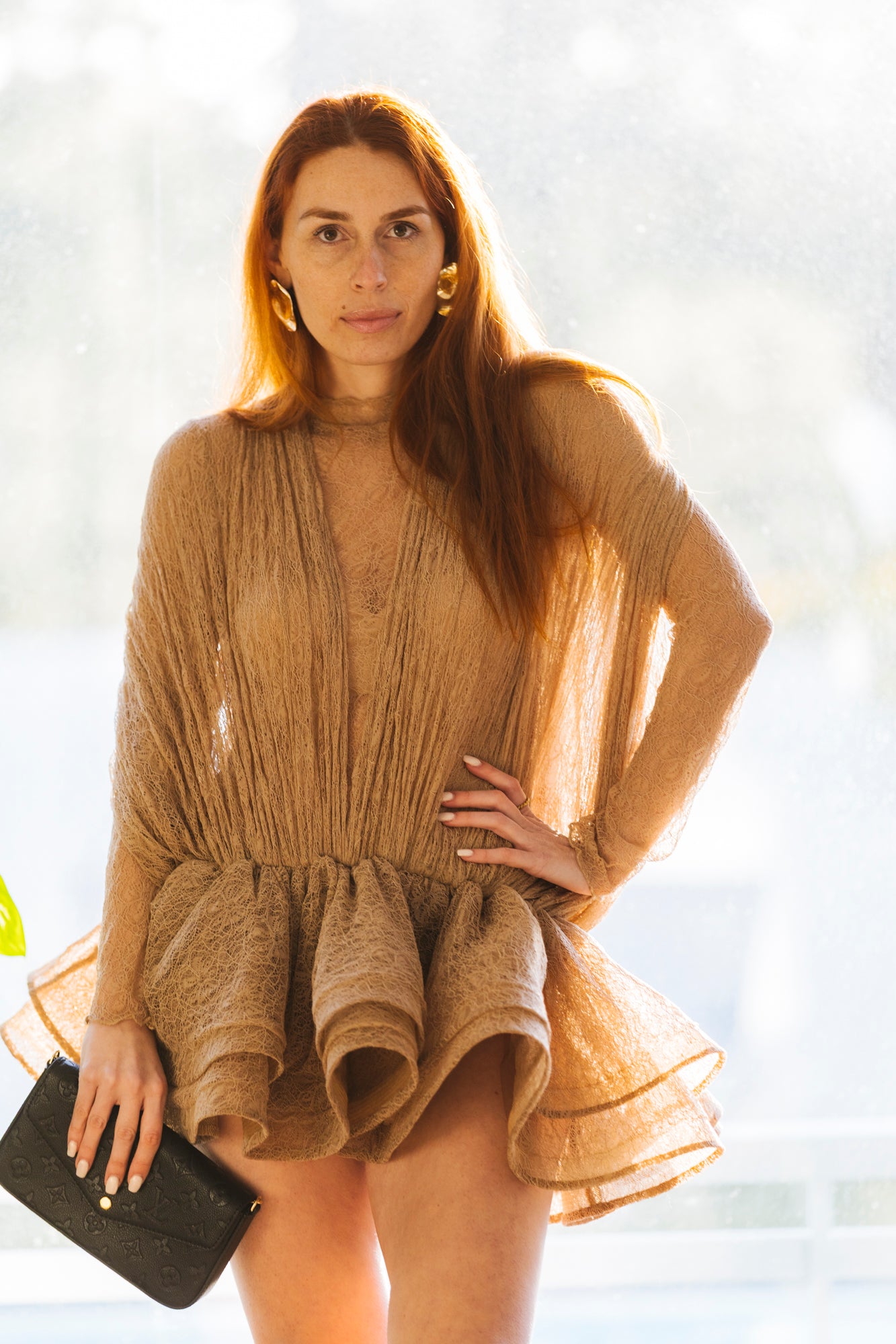 Vestido Sombra - Bege