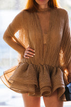 Vestido Sombra - Bege