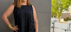 Vestido Ondas Estruturadas - Preto