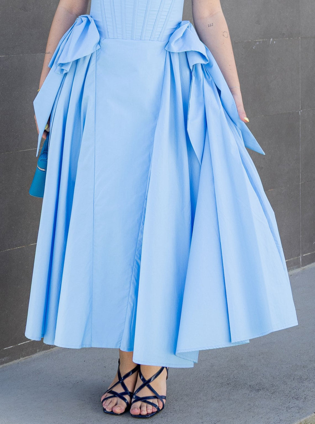 Vestido Trajetória - Azul
