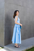Vestido Trajetória - Azul
