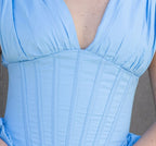 Vestido Trajetória - Azul