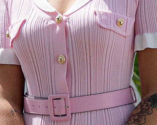 Vestido Concha - Rosa