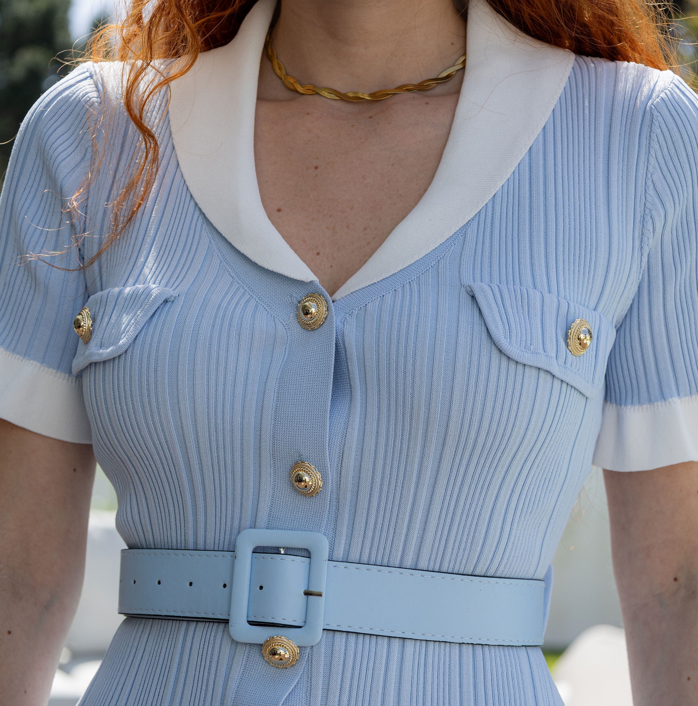 Vestido Concha - Azul