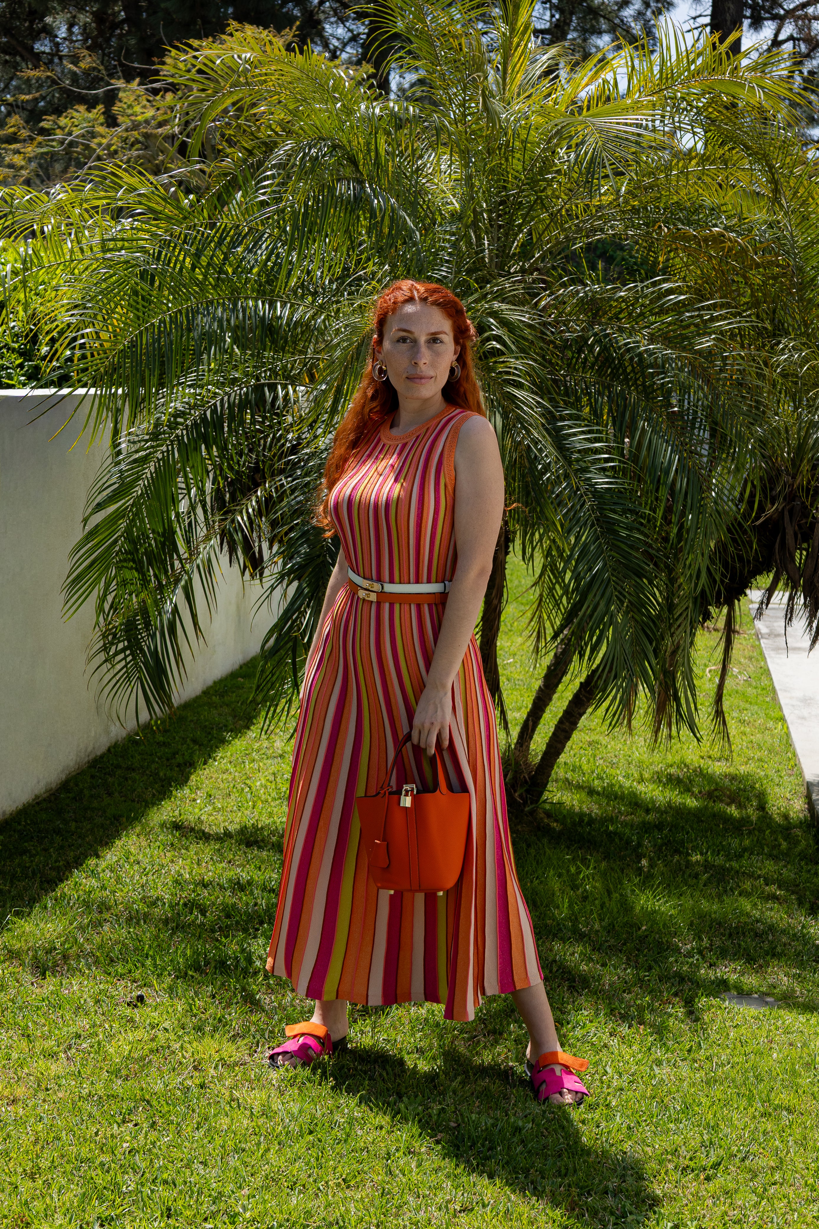 Vestido Horizonte Cromático - Laranja