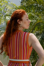 Vestido Horizonte Cromático - Laranja