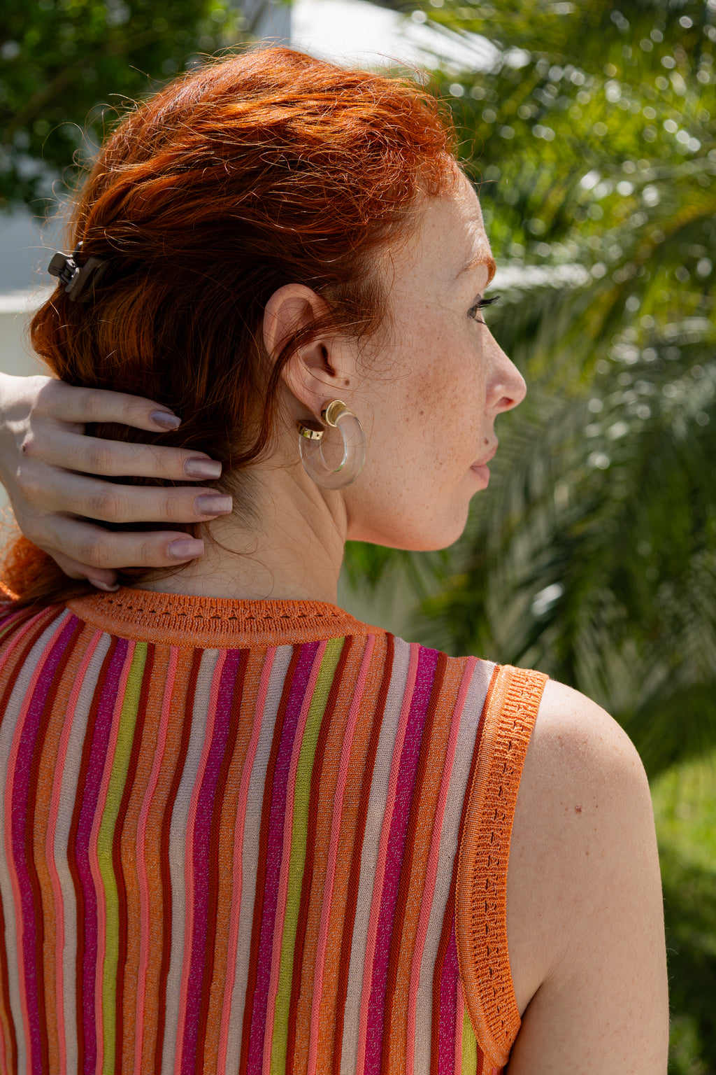 Vestido Horizonte Cromático - Laranja