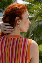 Vestido Horizonte Cromático - Laranja