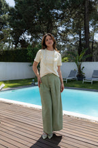 Calça Linho Horizonte - Verde