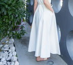 Vestido Eixo Silencioso - Branco