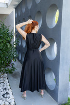 Vestido Eixo Silencioso - Preto