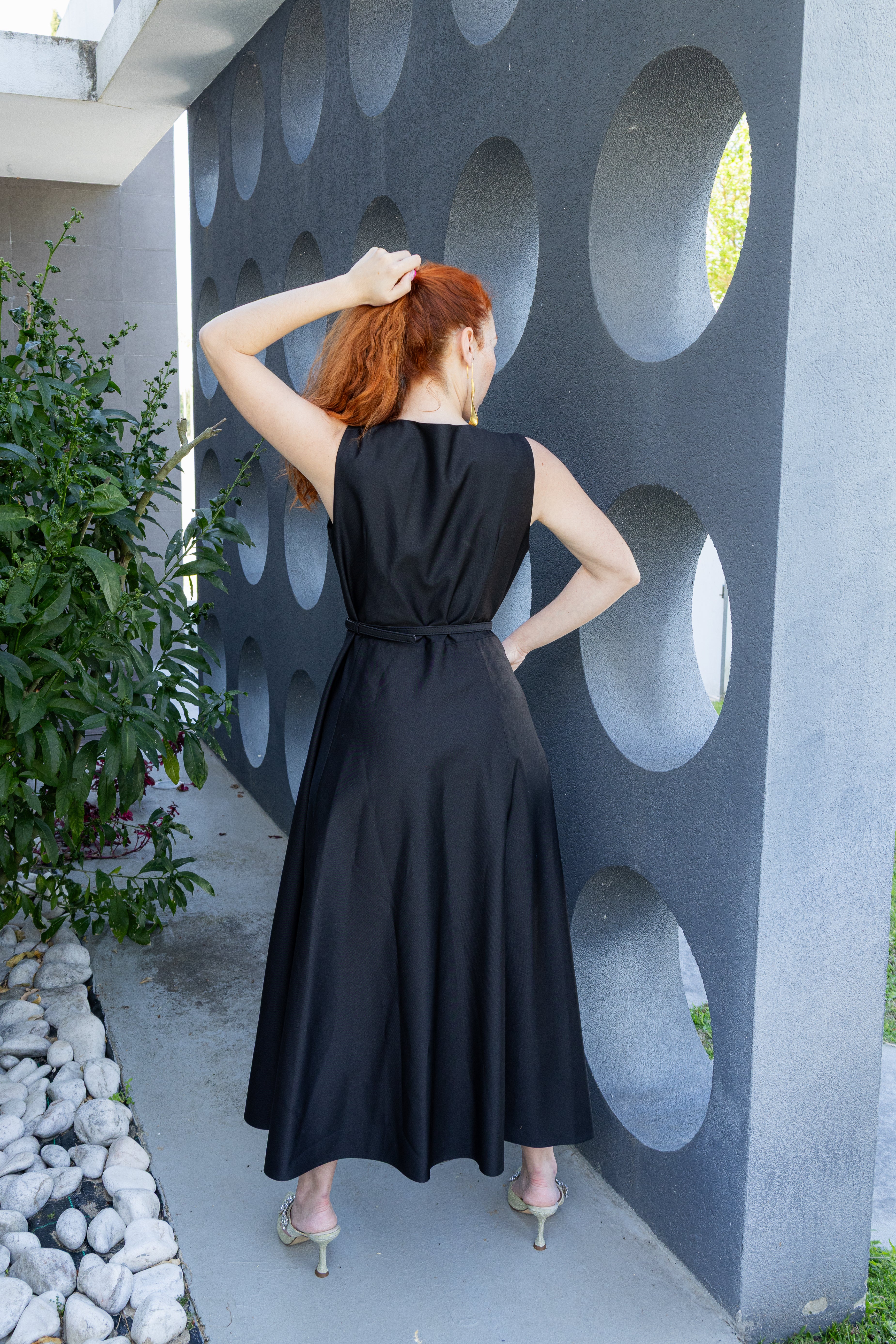 Vestido Eixo Silencioso - Preto
