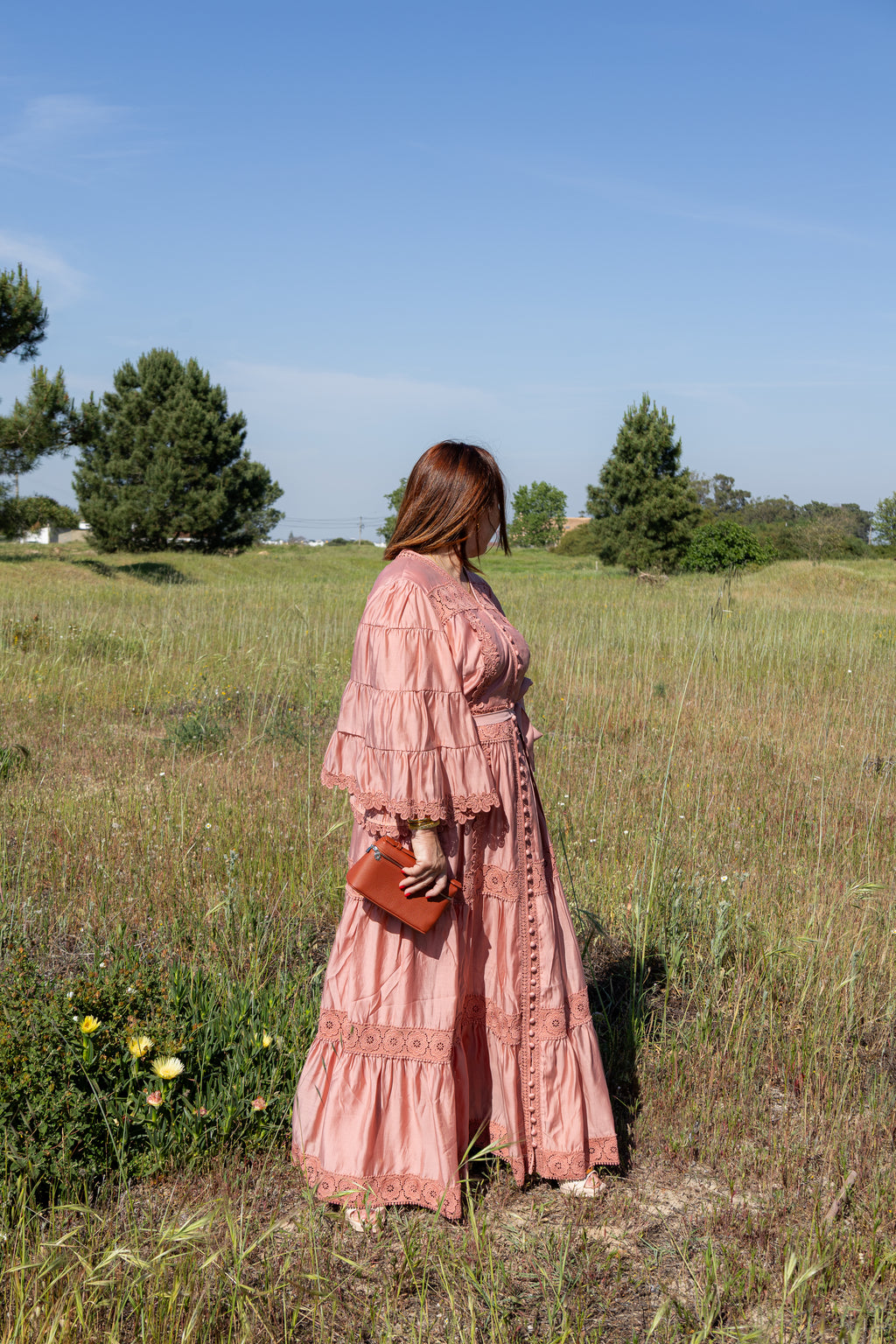 Vestido Bruma Serena - Rosa Velho