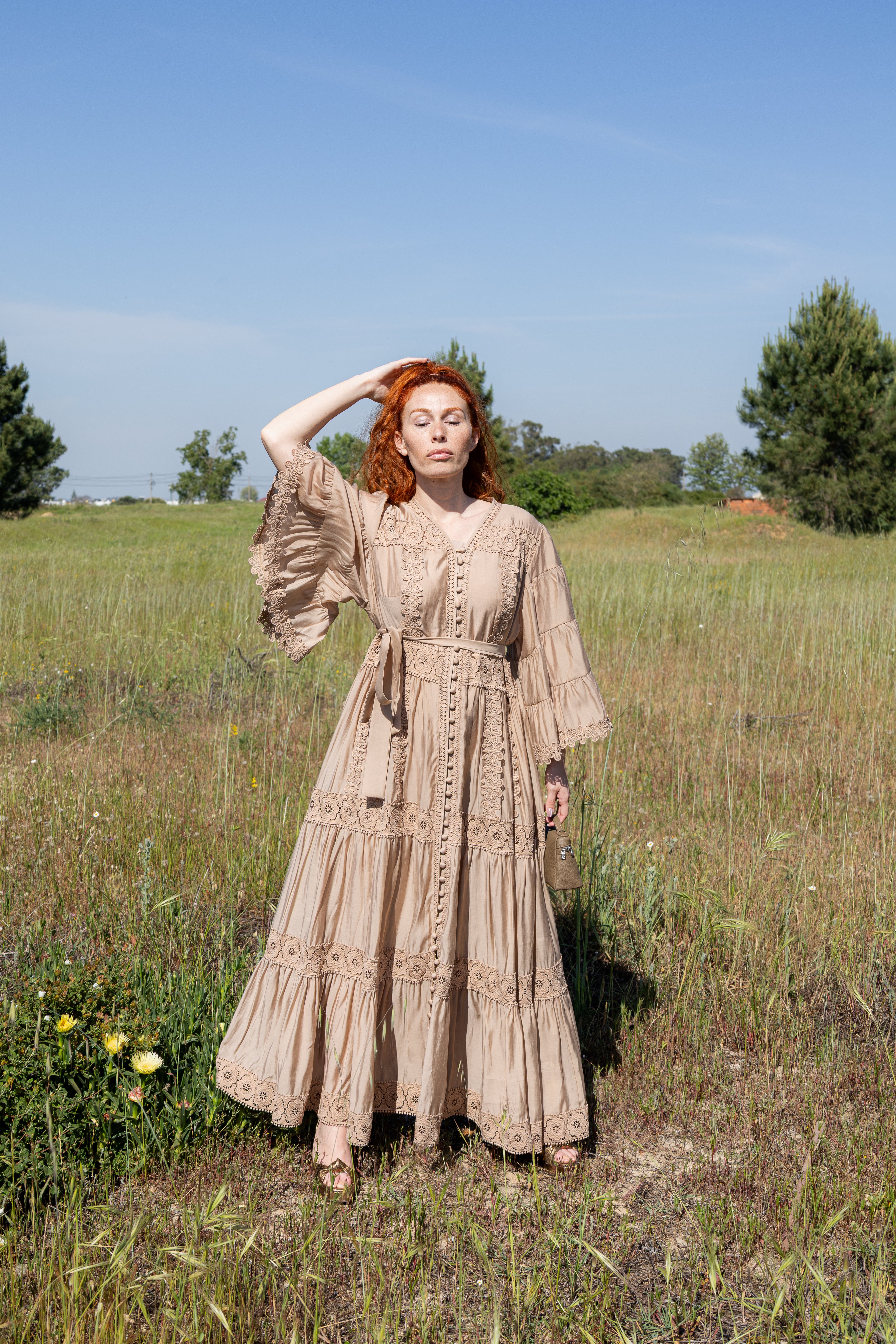 Vestido Bruma Serena - Bege