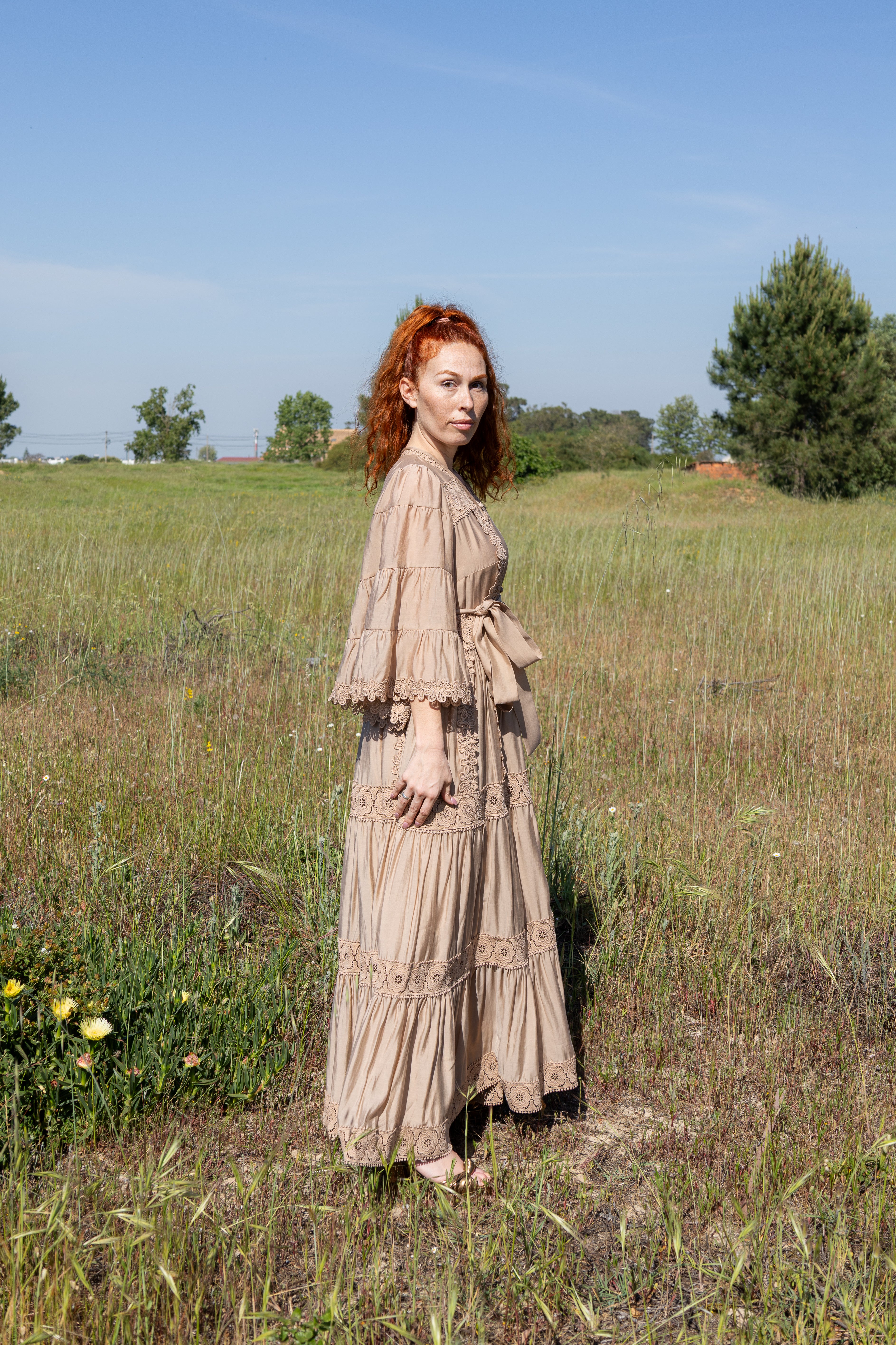 Vestido Bruma Serena - Bege