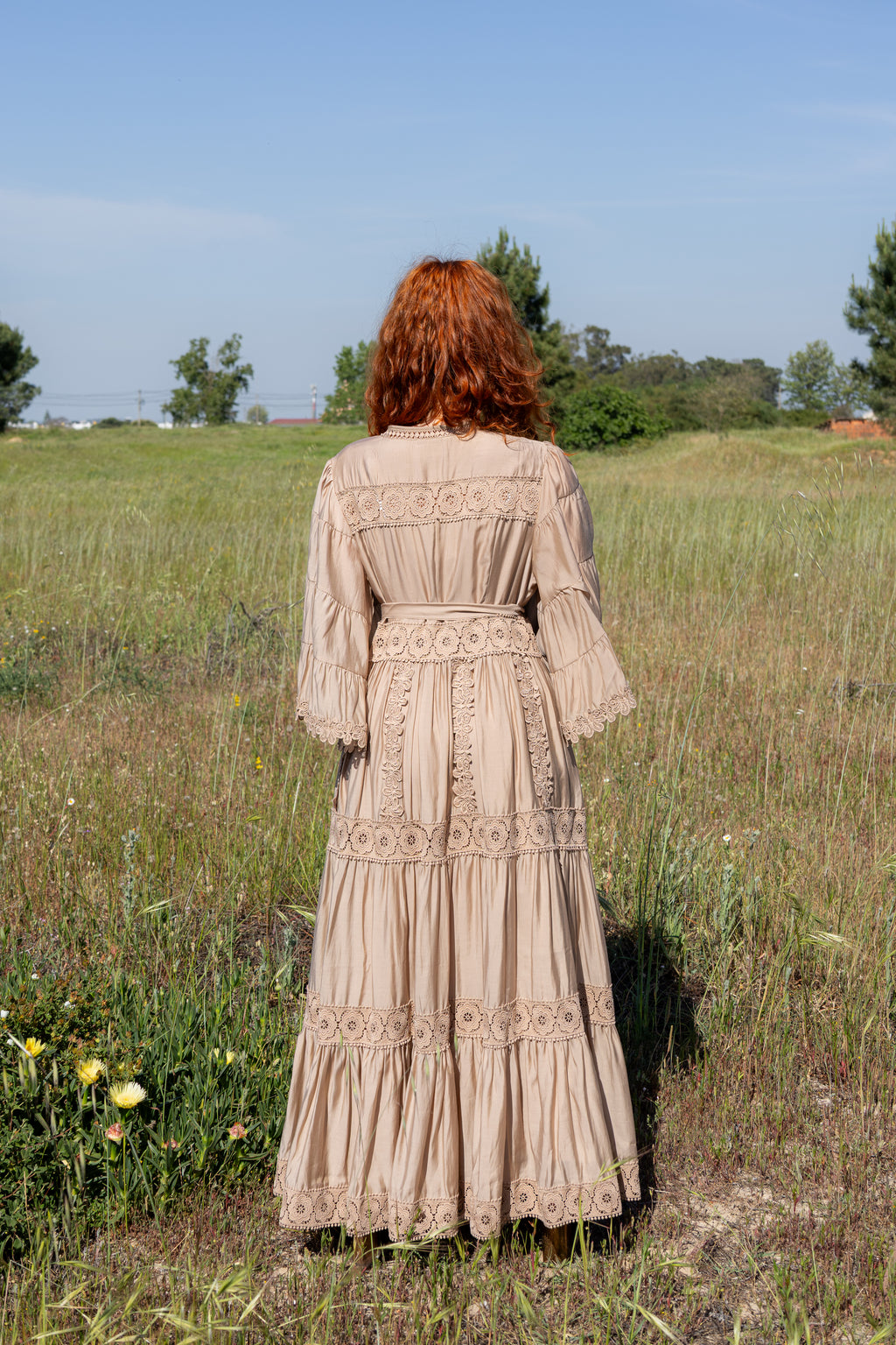 Vestido Bruma Serena - Bege