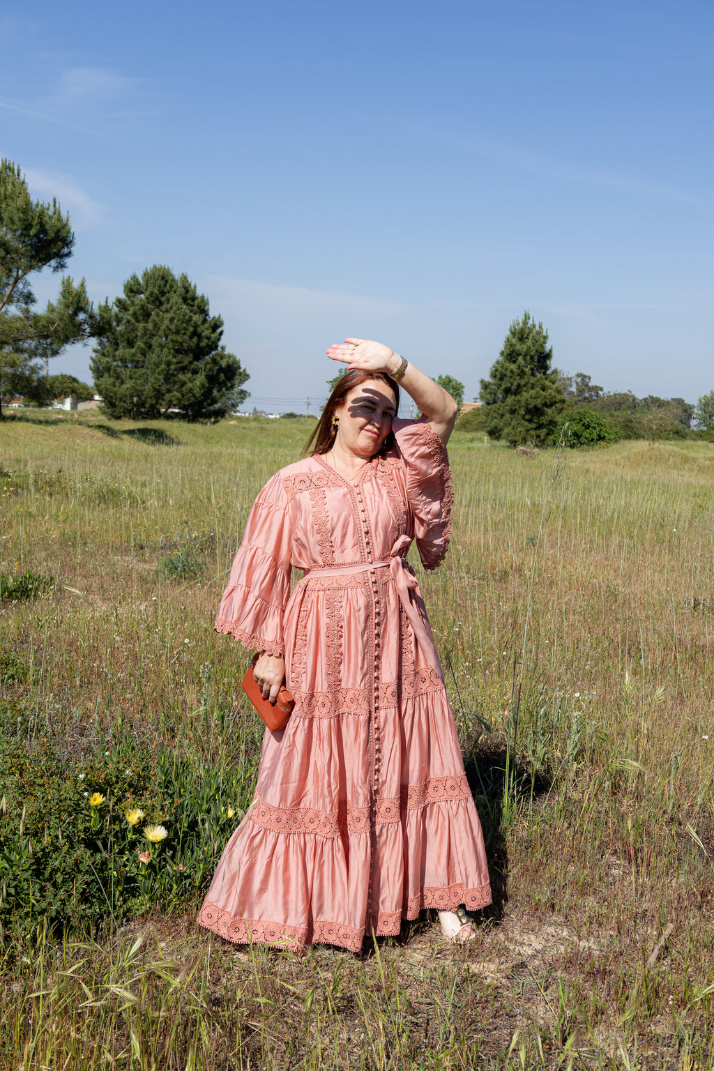 Vestido Bruma Serena - Rosa Velho