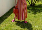 Vestido Horizonte Cromático - Laranja