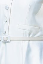 Vestido Eixo Silencioso - Branco
